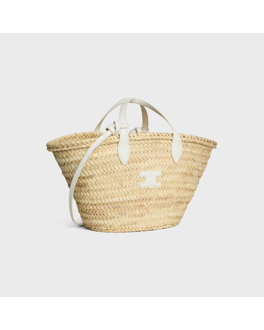 Céline Metallic Triomphe Panier Small Handbag