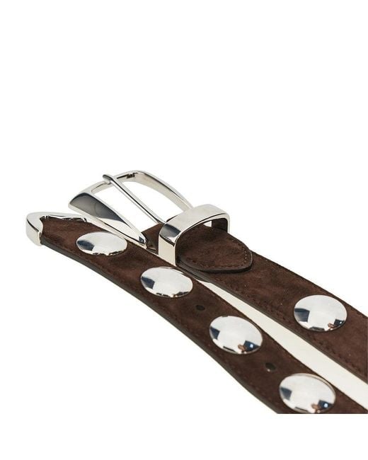 Khaite Multicolor 'Benny' Suede Leather Belt