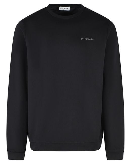 Premiata Black Cotton Sweatshirt for men