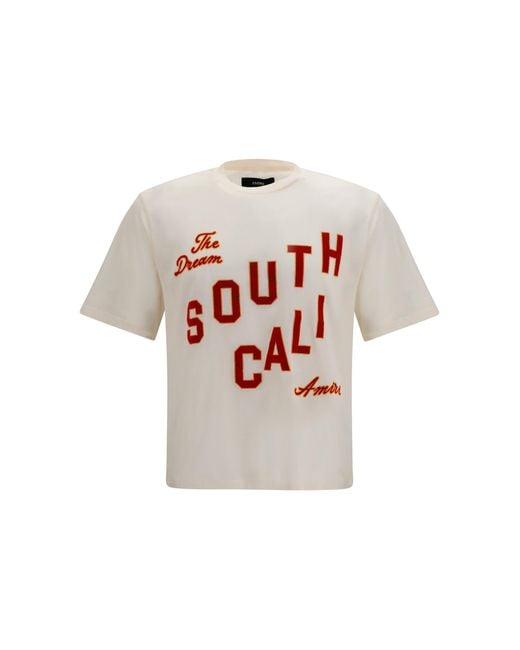 Amiri White T-Shirt South Cali for men