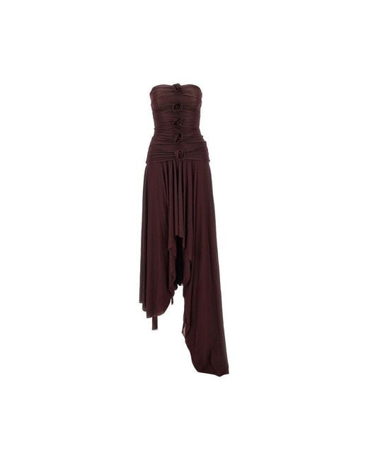 Maygel Coronel Purple 'Andi' Long Dress