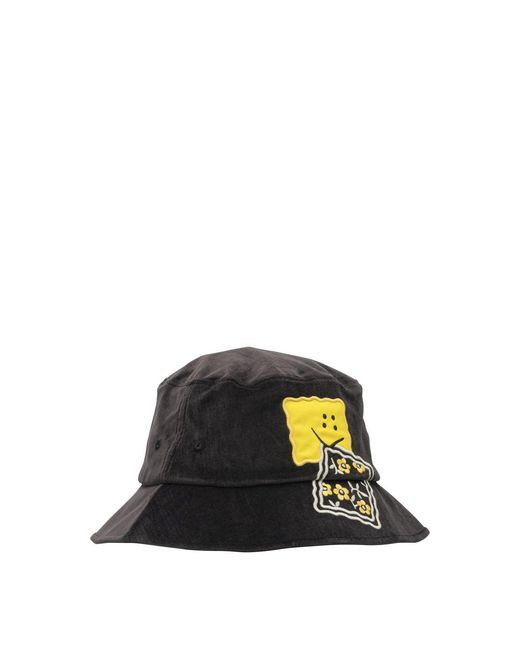 Kapital Black Peckish Rainbowy Bucket Hat for men