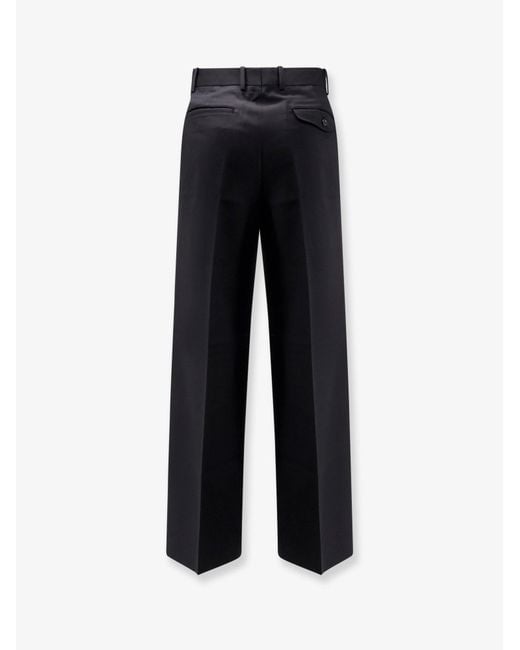 TONYWACK Black Wool Blend Trousers