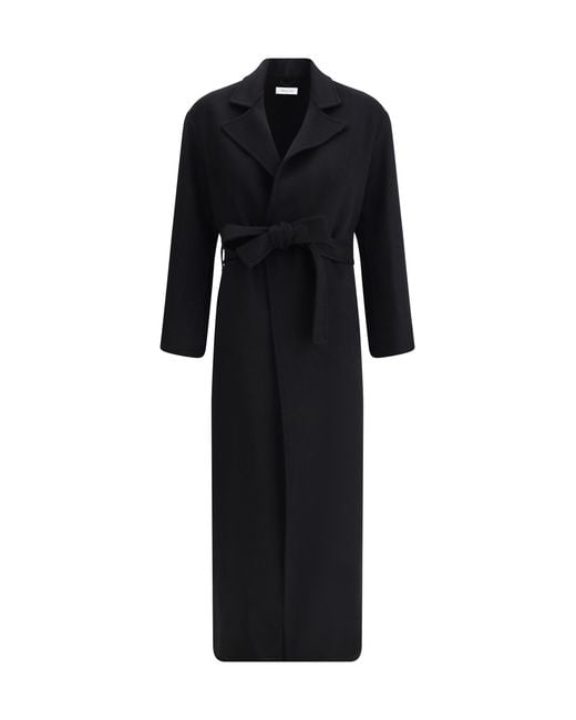 Aftercoat Black Long Robe Coat