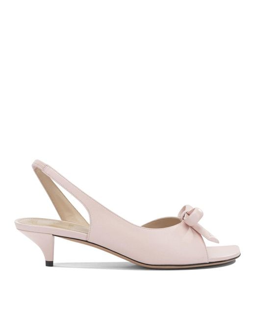 Dior Pink Slingback Sandals With Bow