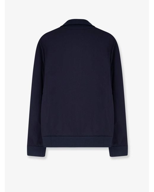 Gucci Blue Jersey Sweatshirt With Lateral Web Band for men