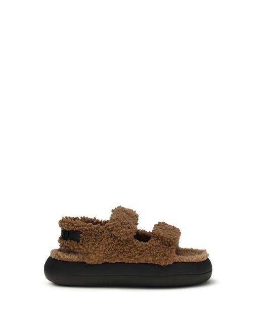 Moon Boot White The Fur-Lined Sandals