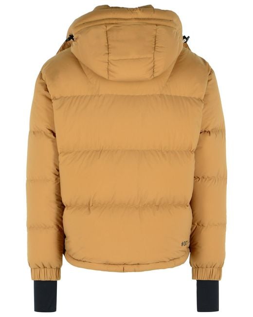 Moncler Natural 'Coraia' Polyamide Hooded Ski Jacket for men