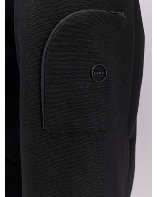 Hevò Black Castro Cotton Bomber Jacket for men
