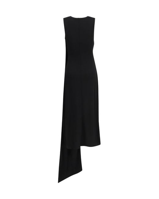 AMI Black Long Jersey Dress