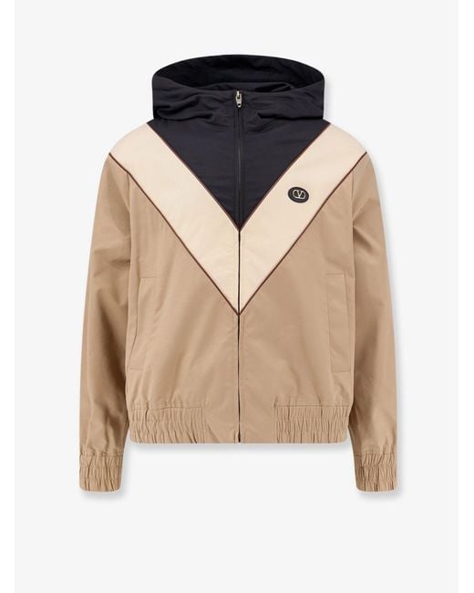 Valentino Blue Jacket With Vlogo Signature Patch for men