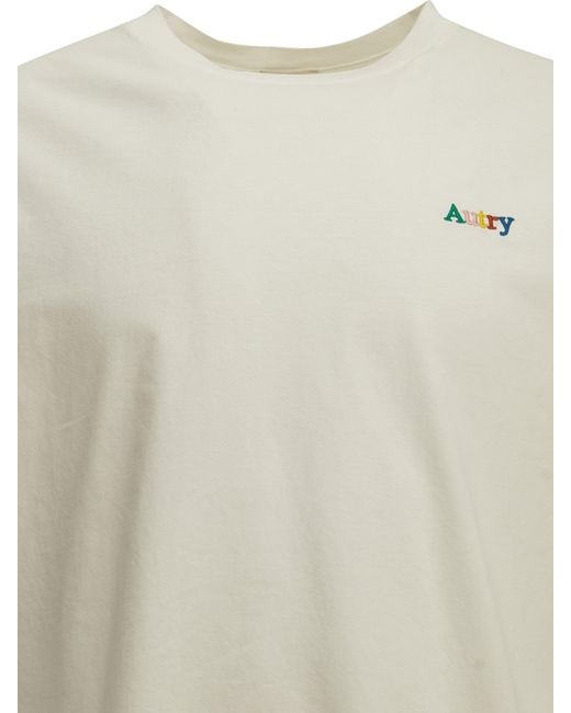 Autry White Crew-Neck T-Shirt for men