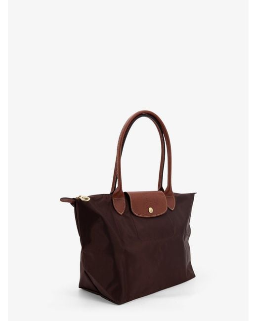 Longchamp Brown Le Pliage Nylon Shoulder Bag