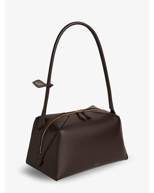 Alaïa White Bouledogue Leather Shoulder Bag