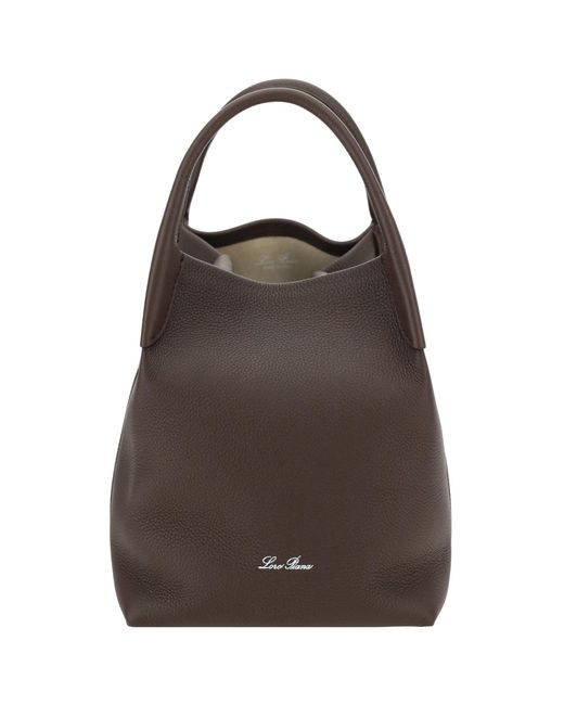Loro Piana Brown Small Bale Bucket Bag
