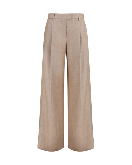 Brunello Cucinelli Natural Linen Pants