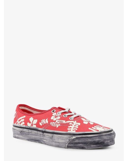 Vans Red Sneakers Lx Authentic 44 Canvas