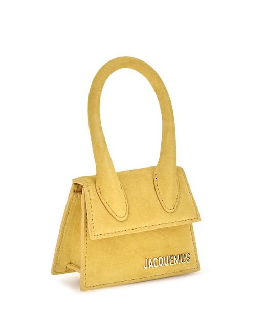 Jacquemus Yellow Le Chiquito Mini Leather Bag Dark