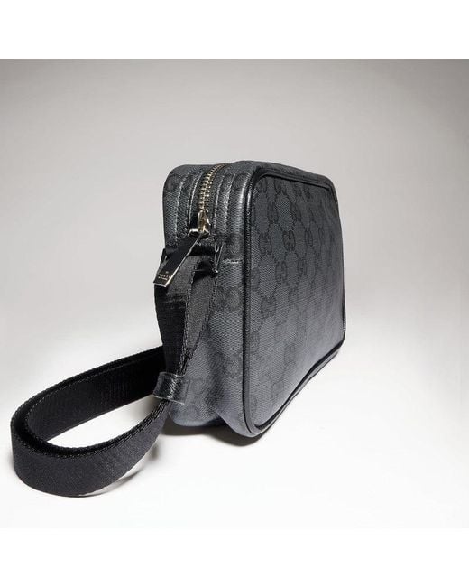 Gucci Black Small Gg Crossbody Bag for men