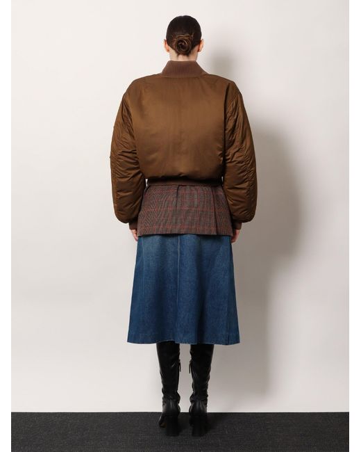 Chloé Green Nylon Bomber Jacket