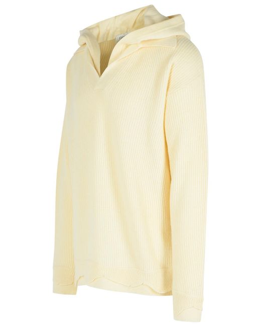 Laneus Natural Ivory Wool Blend Sweater