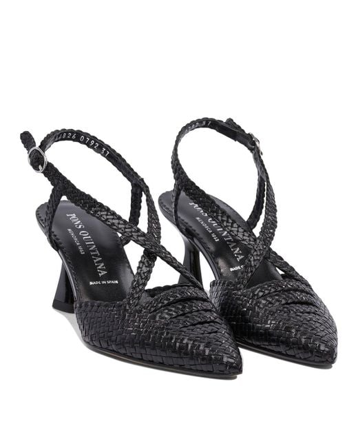 Pons Quintana Black Heeled Shoes