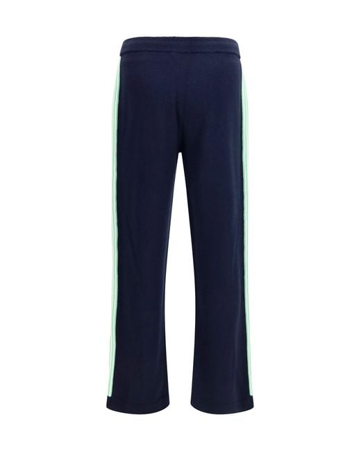 Casablanca Blue Merino Wool Sweatpants for men