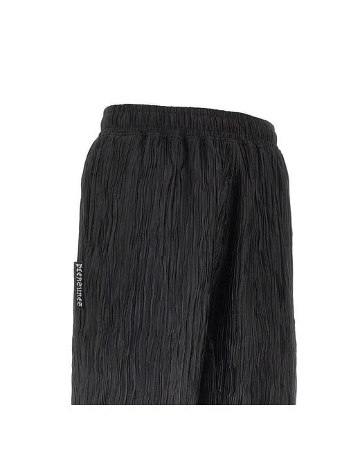 Pleasures Black 'Disguise' Pleated Shorts for men