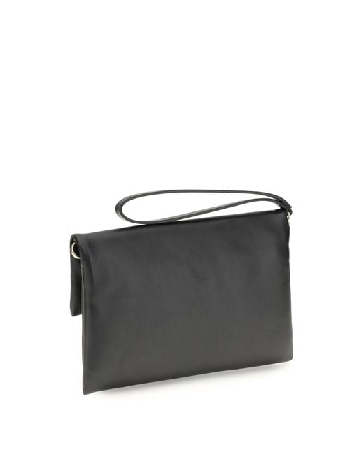 Fendi Black Mamma Baguette Clutch Bag