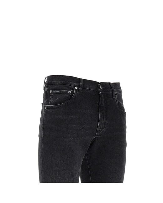 Dolce & Gabbana Black Dolce&Gabbana Stretch Denim Slim Fit Jeans for men