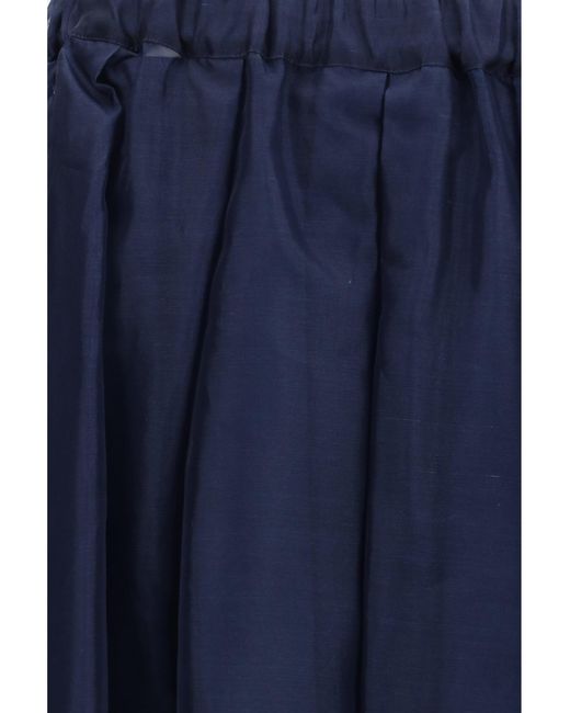 Weekend by Maxmara Blue Skirt Visino Organza