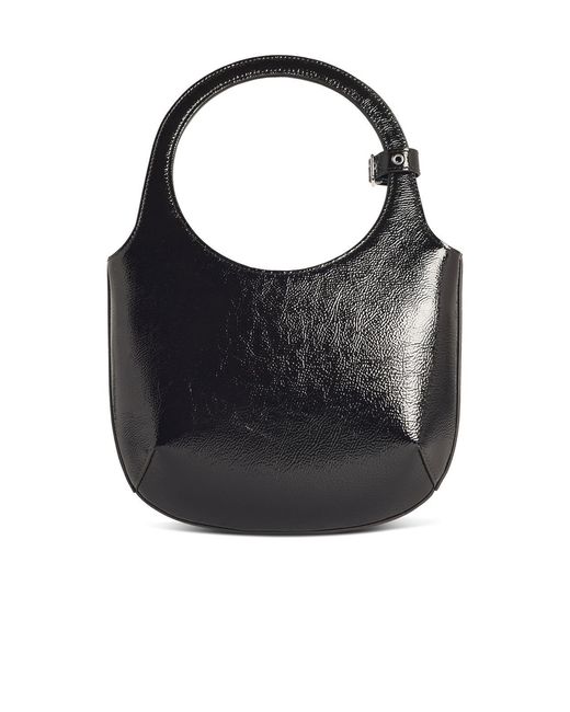 Courreges Black 'Holy Naplack' Lear Bag