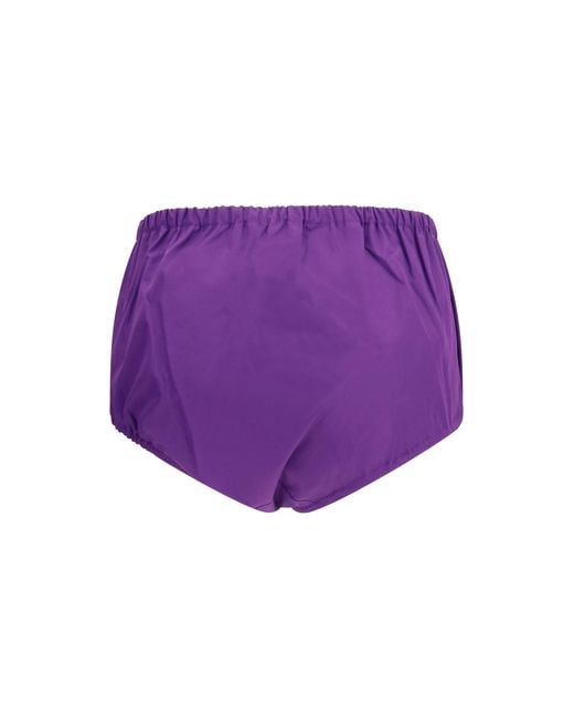 Prada Purple Poplin Shorts