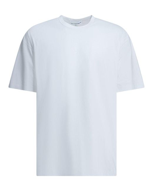 Comme des Garçons White Crew-Neck T-Shirt With Reverse Logo for men