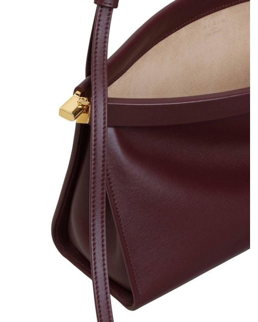 Alaïa Purple "Le Click East West" Shoulder Bag