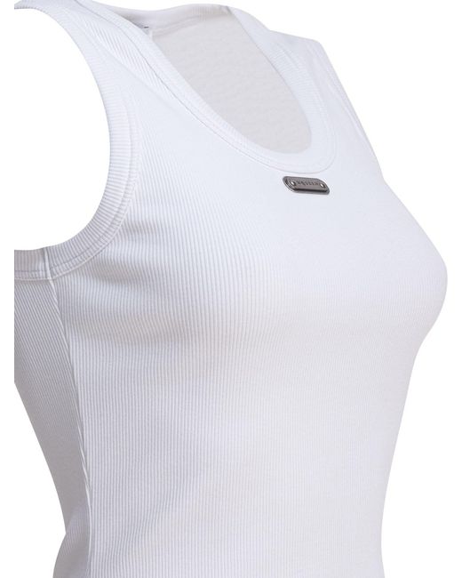 McQueen White Cut & Sew Top