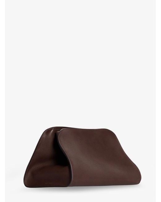 The Row Brown Peggy Leather Handbag
