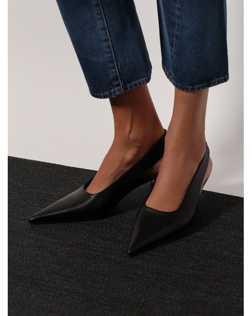 Totême White Slingback Decolleté