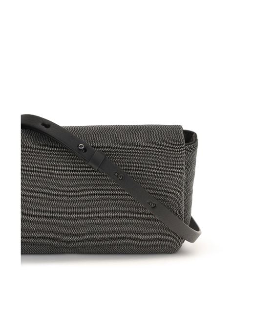 Brunello Cucinelli Gray Precious Flap Shoulder Bag