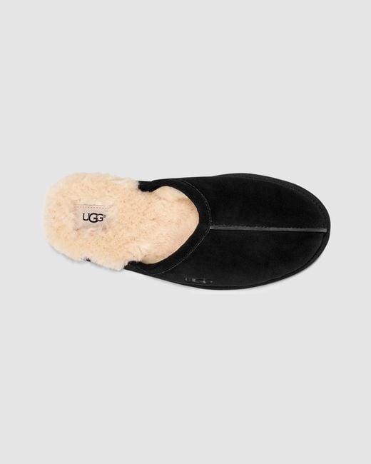 Ugg Black Scuff Leather Loafers for men