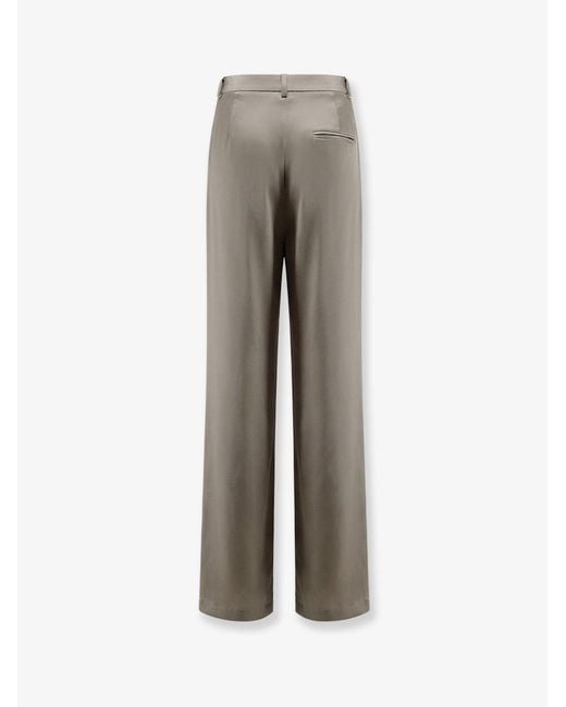 Alysi Gray Satin Trousers
