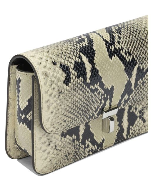 Totême  Gray "T-Lock" Small Shoulder Bag