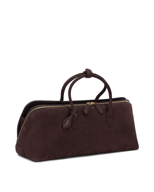 Alaïa Brown "Delta" Large Handbag