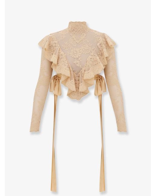 Zimmermann White Top Luna Lace