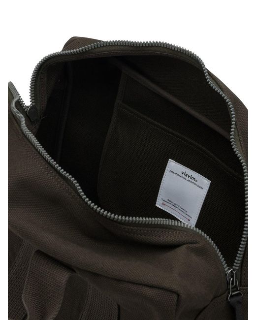 Visvim Black Canvas Plura Handbags Brown for men