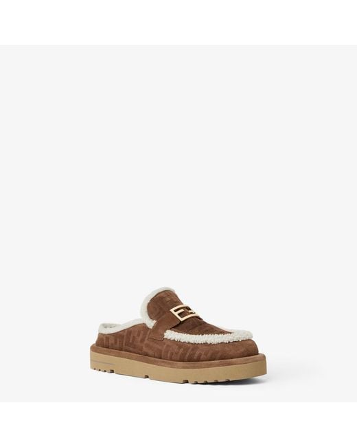 Fendi Brown "Apres Chic" Sabots