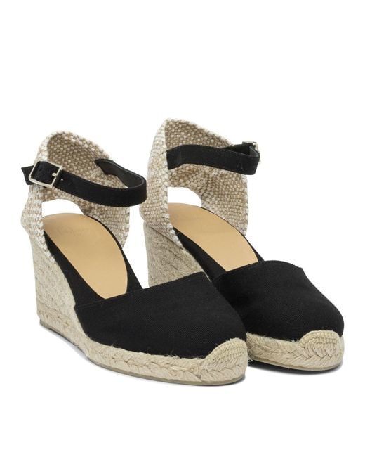 Castaner Black "Carol 70Mm" High Espadrilles
