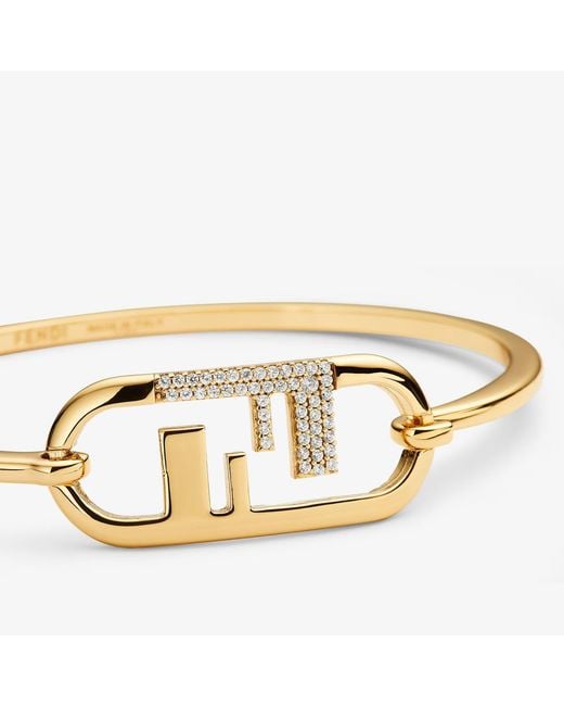 Fendi Metallic "O'Lock" Bracelet
