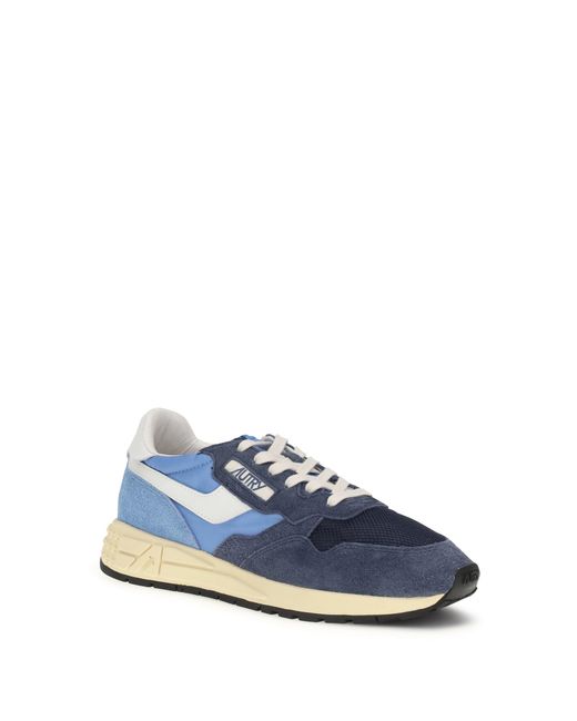 Autry Reelwind Low Sneakers Tricolor Bluette/Digital Blu for men