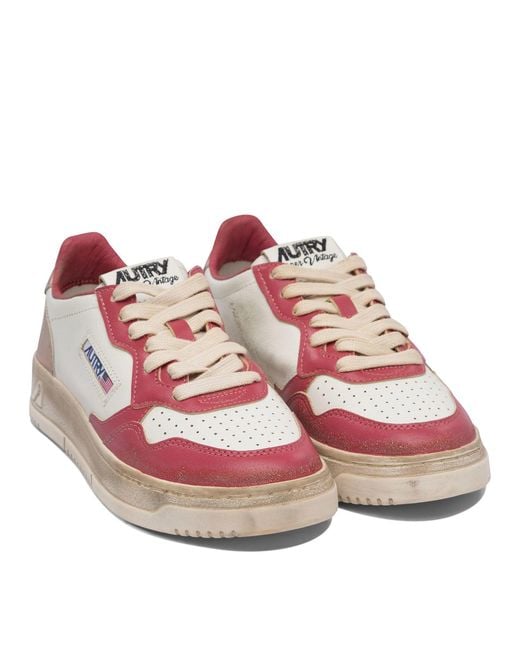 Autry Pink Medalist Sneakers